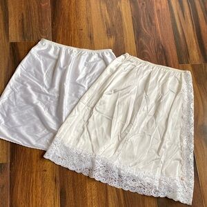 Set of 2 Satin Slips Small
